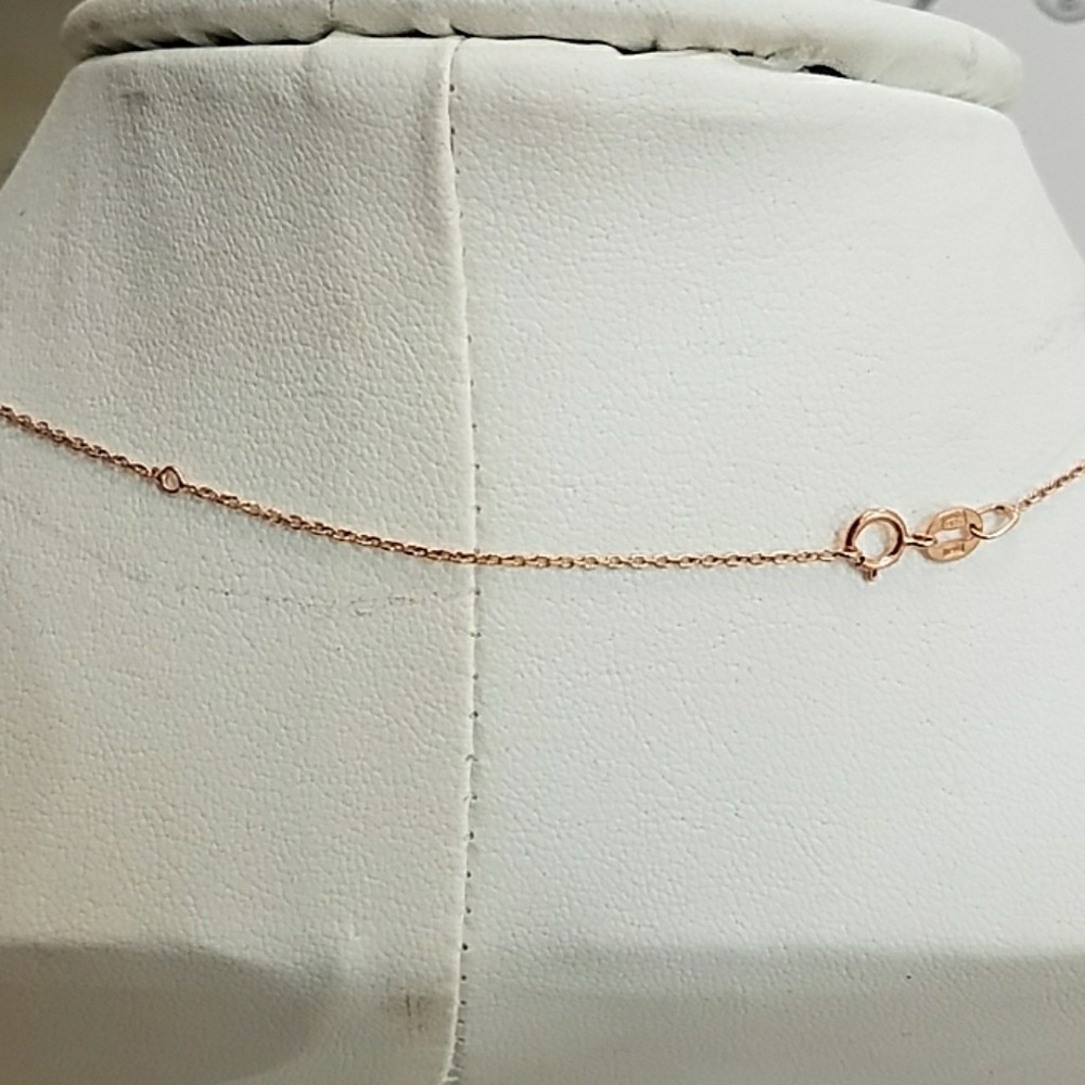 Rose Gold Plated BABY 2pc set Necklace. - Picture 6 of 7